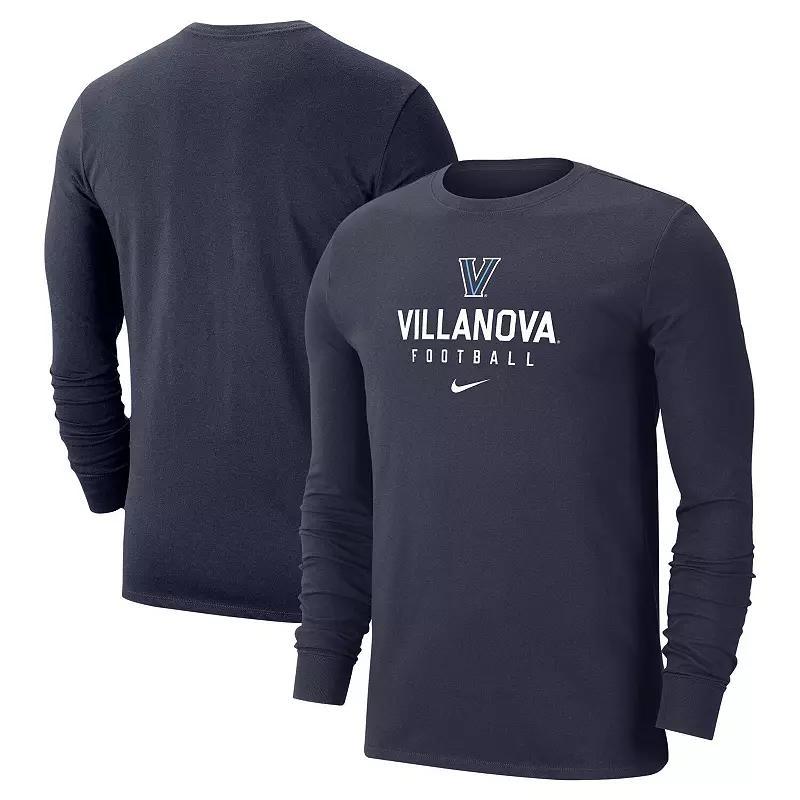 Mens Nike Villanova Wildcats Long Sleeve T-Shirt Blue Product Image