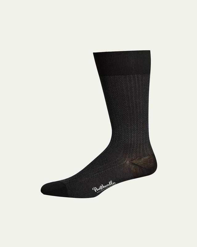 Mens Fabian Chevron Pattern Egyptian Cotton Socks Product Image