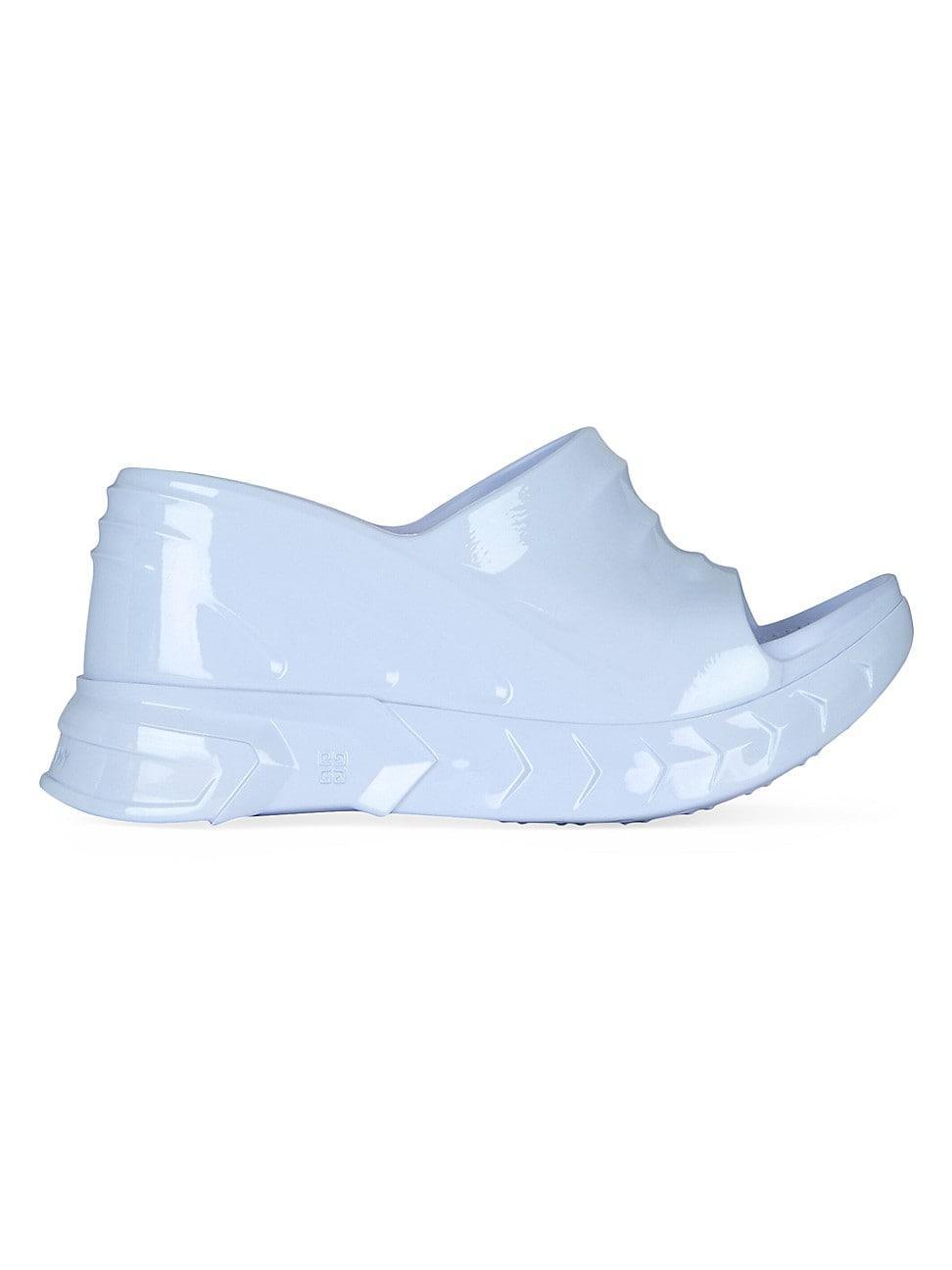 Womens Marshmallow Wedge Sandals in Rubber Product Image