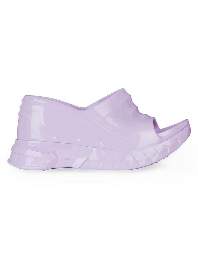 Womens Marshmallow Wedge Sandals in Rubber Product Image