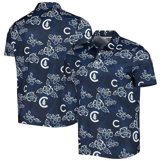 Mens Reyn Spooner Chicago Cubs Cooperstown Collection Puamana Print Polo Blue Product Image