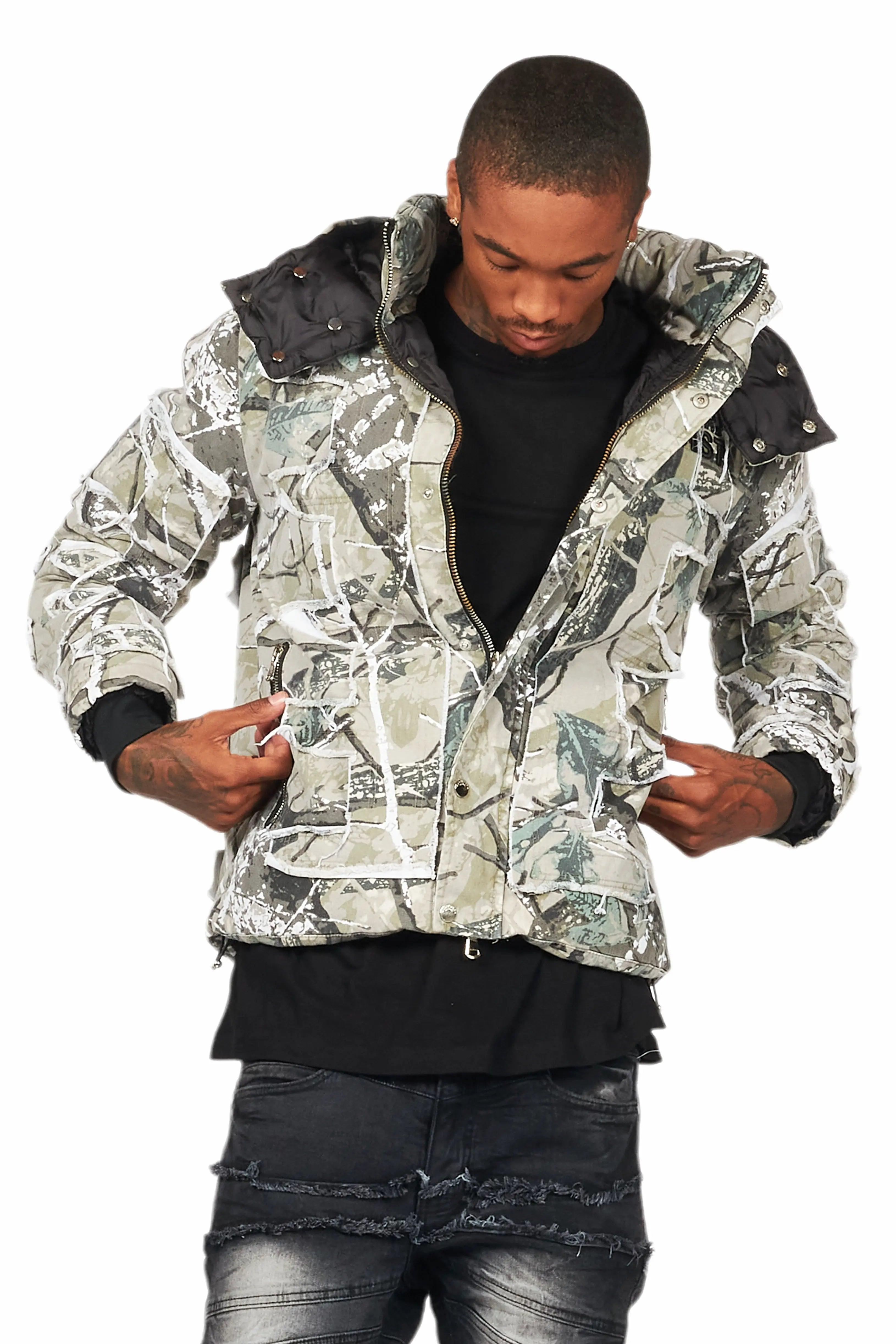 Shake Tree Camo Puffer Jacket Male Product Image