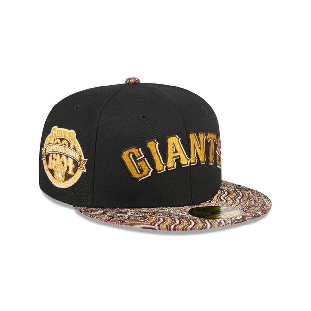 Just Caps Jacquard Visor San Francisco Giants 59FIFTY Fitted Hat Male Product Image