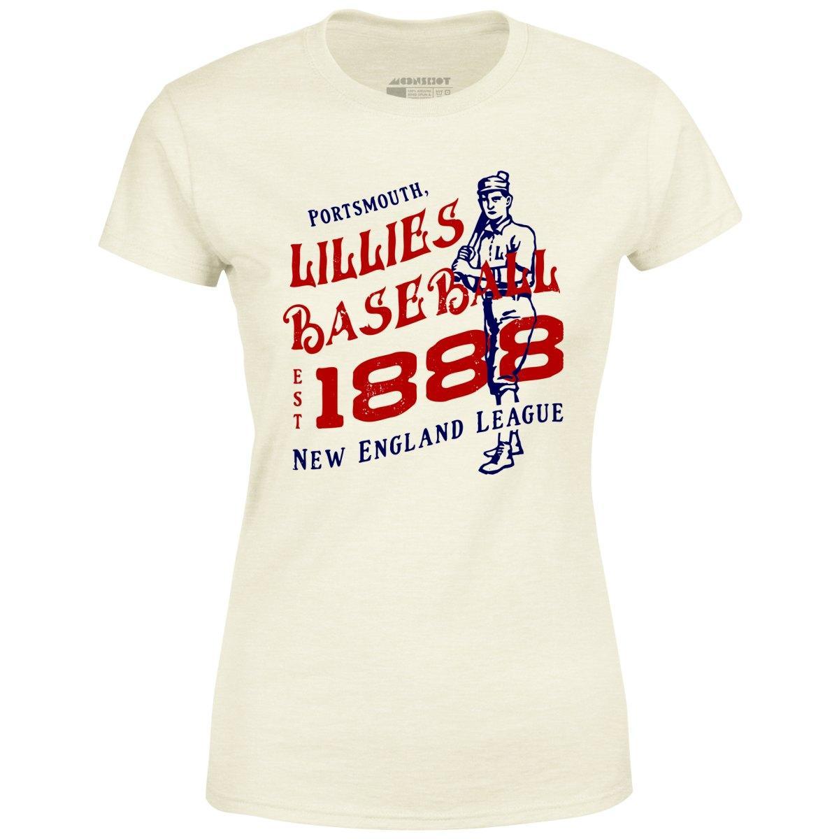 Portsmouth Lillies - New Hampshire - Vintage Defunct Baseball Teams - Women's T-Shirt Female Product Image