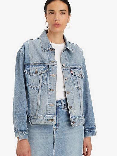 Levis 90s Repaired Trucker Jacket - Womens Product Image