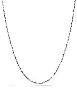 David Yurman Box Chain Necklace with an Accent of 14K Gold, 1.7mm, 16 Product Image