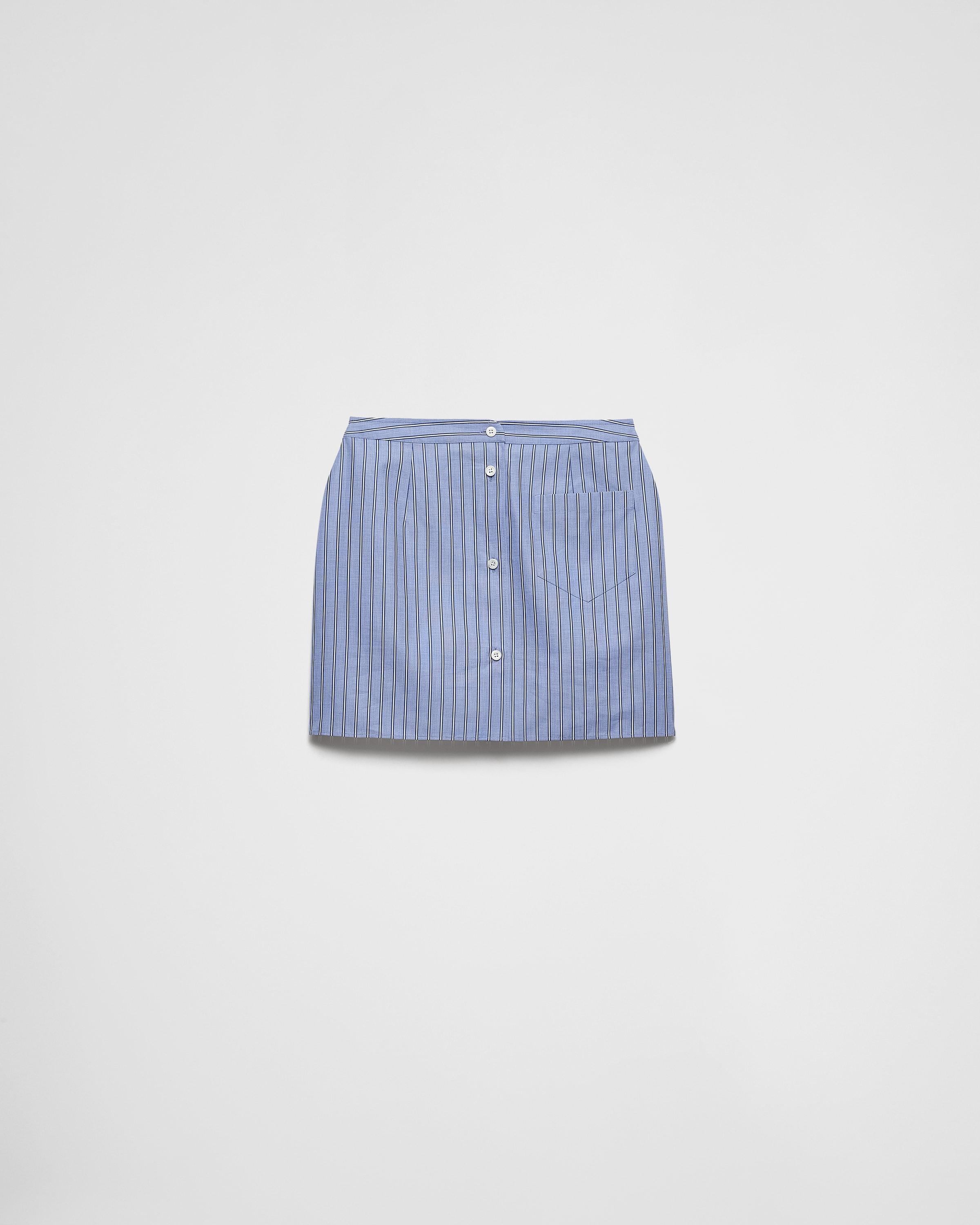 Striped chambray miniskirt product image