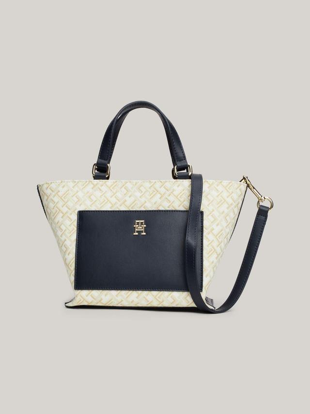 Tommy Hilfiger Women's TH Monogram Jacquard Mini Tote Bag Product Image