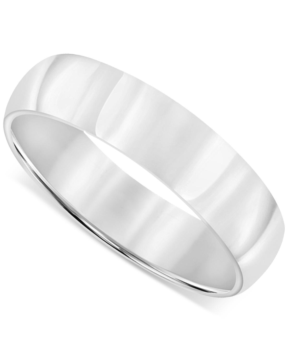 Men's Polished Wedding Band in 18k Gold-Plated Sterling Silver (Also in Sterling Silver) Product Image