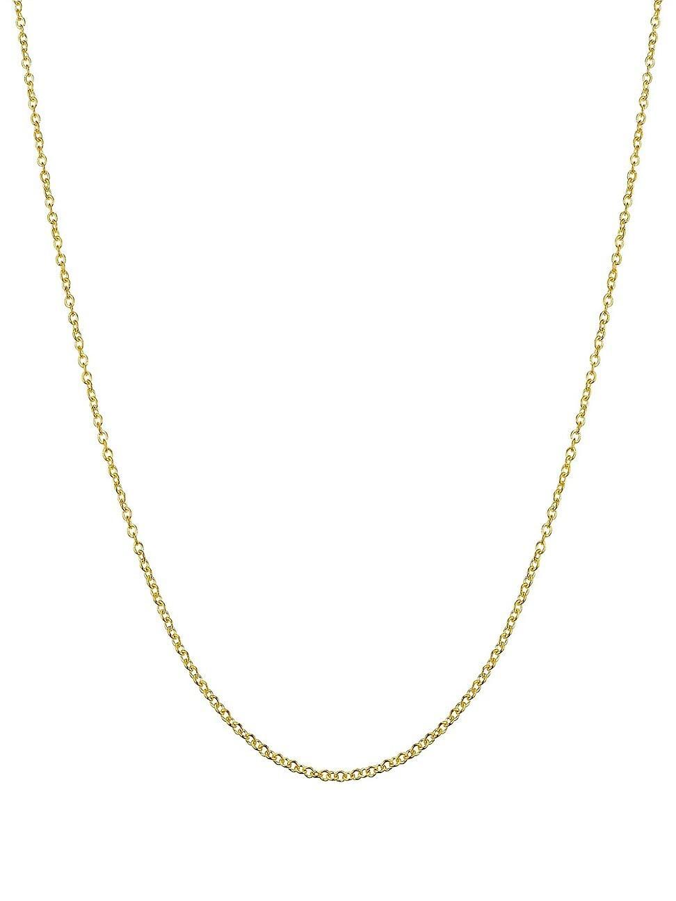 Womens 18K Yellow Solid Gold Rimini Rolo Chain Product Image