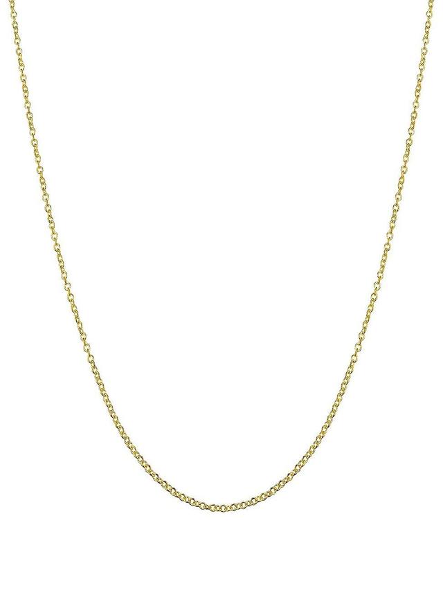 Womens 18K Yellow Solid Gold Rimini Rolo Chain Product Image