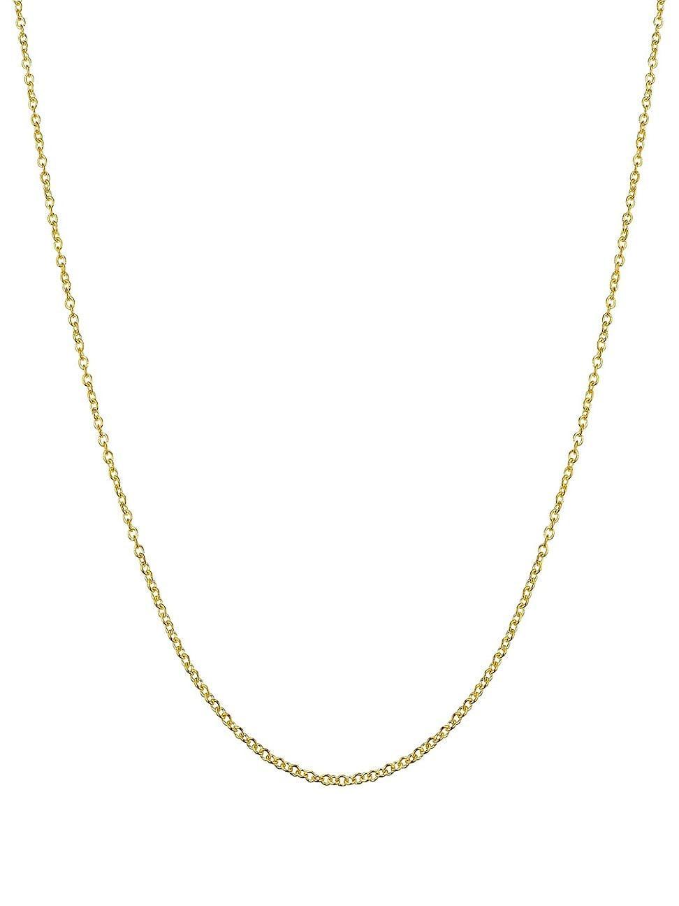 Womens 18K Yellow Solid Gold Rimini Rolo Chain Product Image