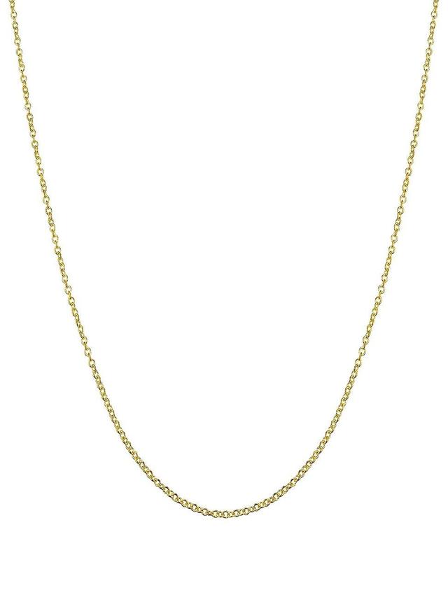 Womens 18K Yellow Solid Gold Rimini Rolo Chain Product Image