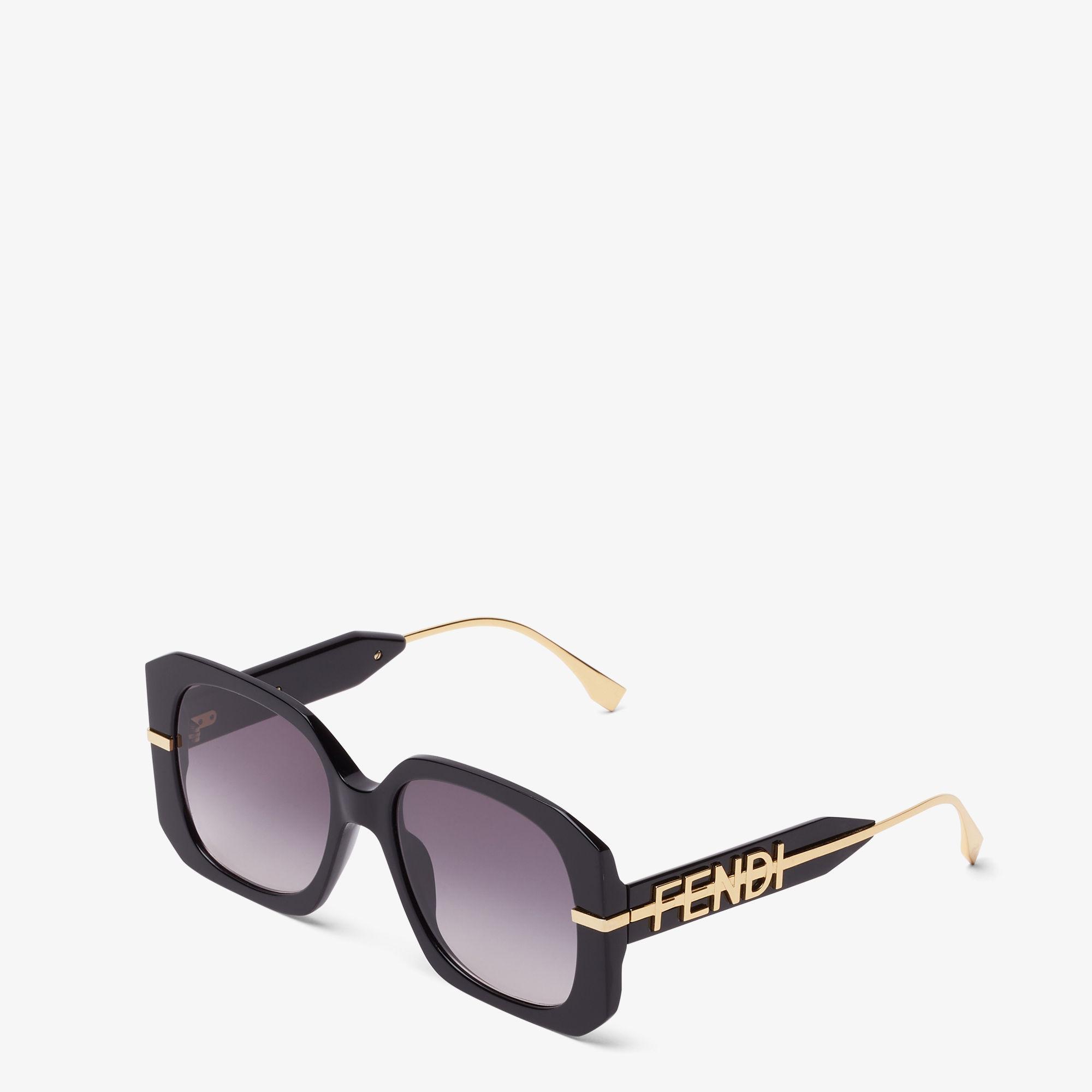 FendigraphyBlack acetate sunglasses Product Image