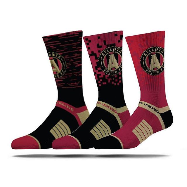 Mens Strideline Atlanta United FC Premium 3-Pack Knit Crew Socks Set Product Image