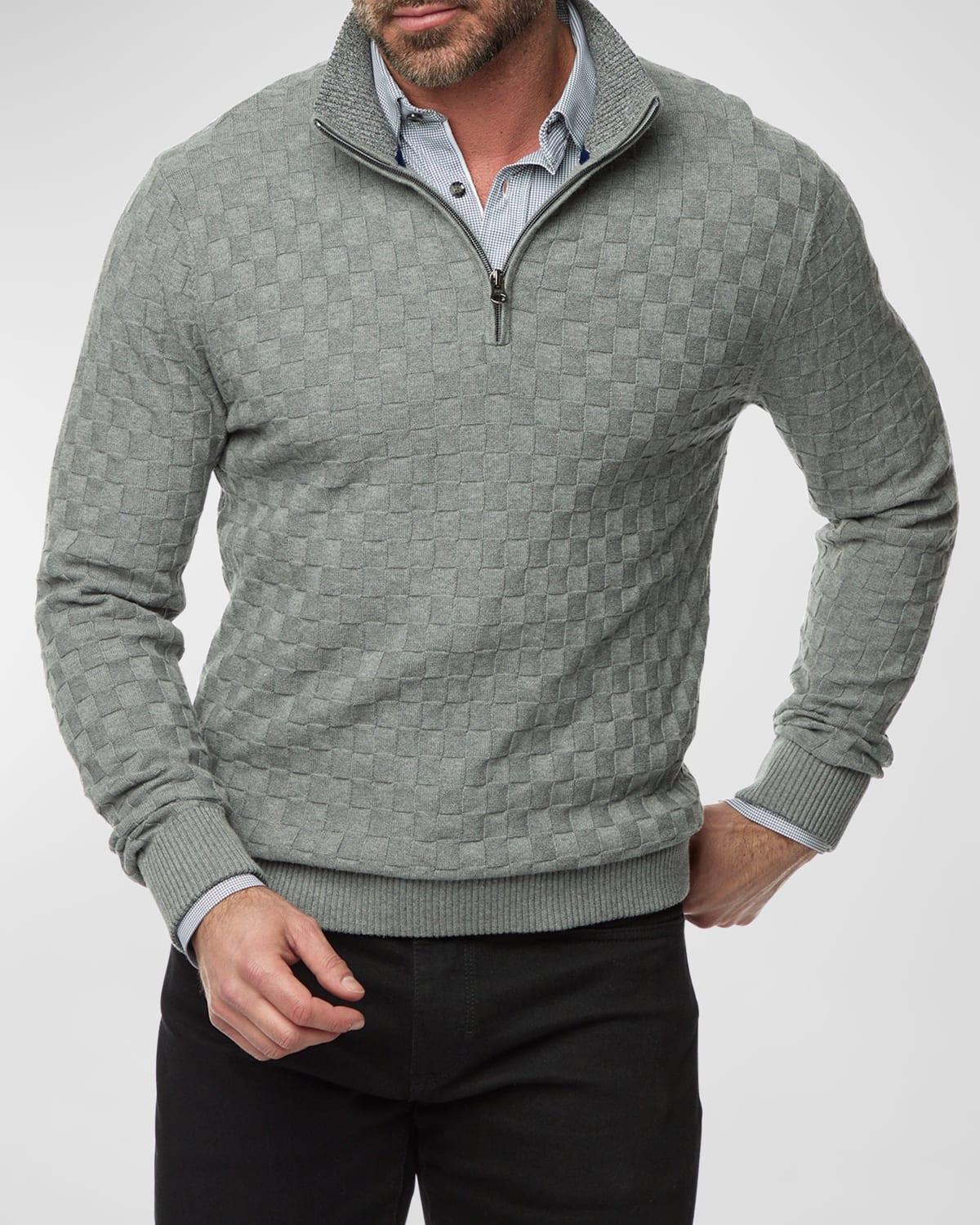 Men's Gavino Cotton Quarter-Zip Sweater Product Image