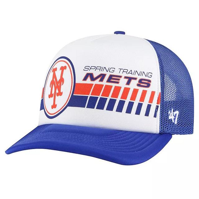 Mens 47 /Royal New York Mets 2024 Spring Training Foam Trucker Adjustable Hat Product Image