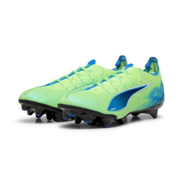 PUMA ULTRA 5 CARBON Firm Ground Women's Soccer Cleats Shoes in Fizzy Apple/White/Bluemazing Product Image