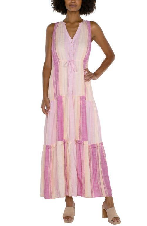 Liverpool Los Angeles Sleeveless Tiered Maxi Dress Product Image