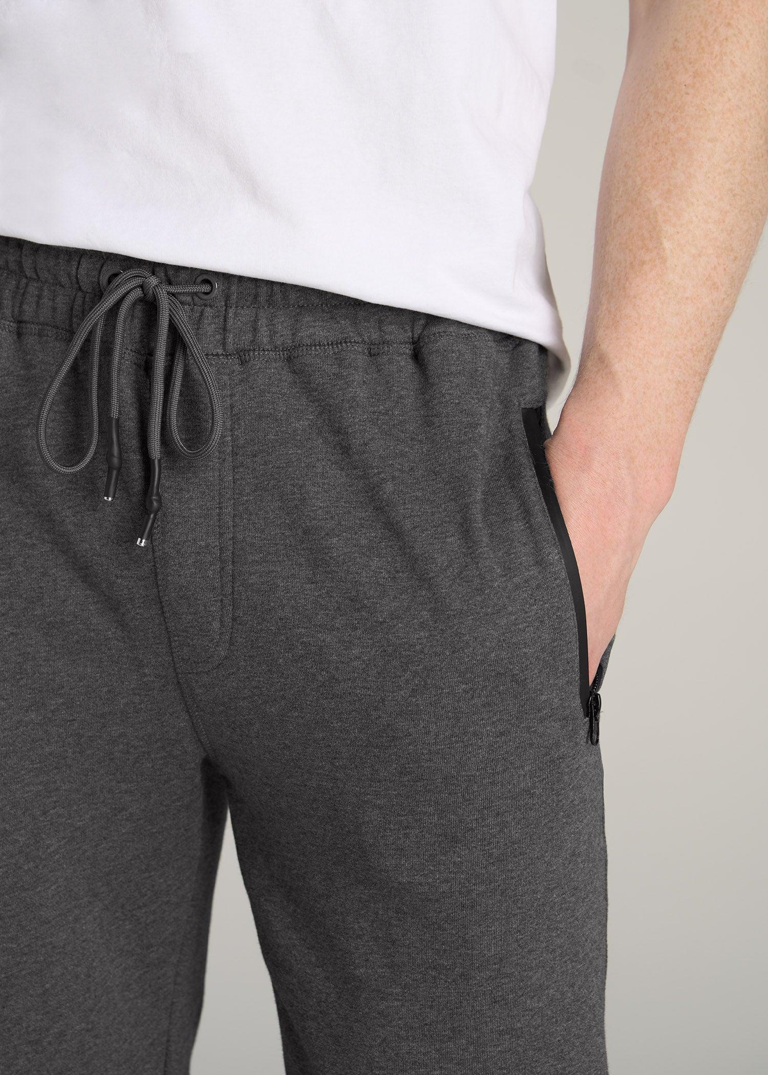 Wearever French Terry Men's Tall Joggers in Charcoal Mix Male Product Image