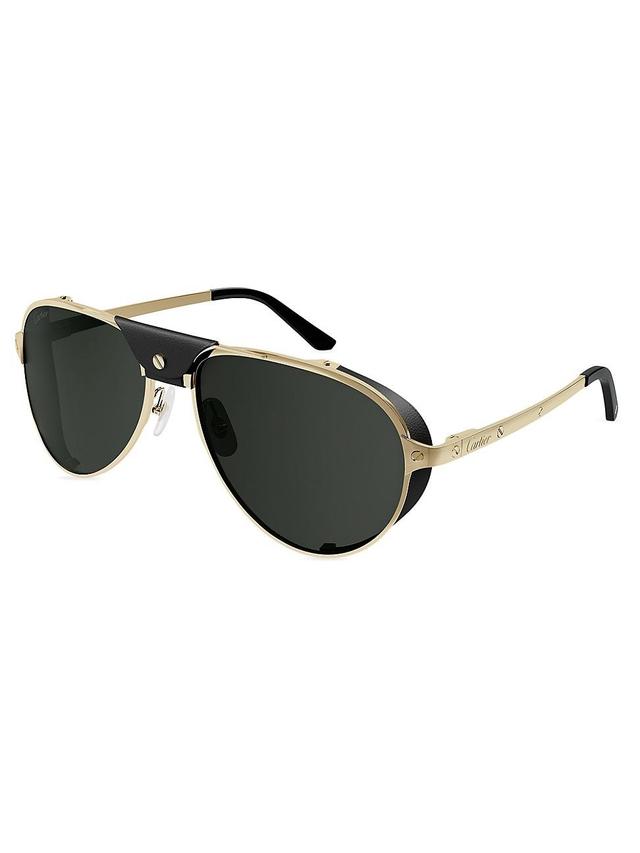 Mens 61MM Aviator Sunglasses Product Image