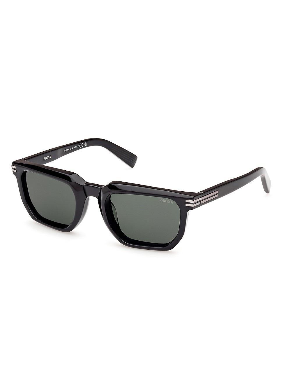 Mens 54MM Rectangular Sunglasses Product Image