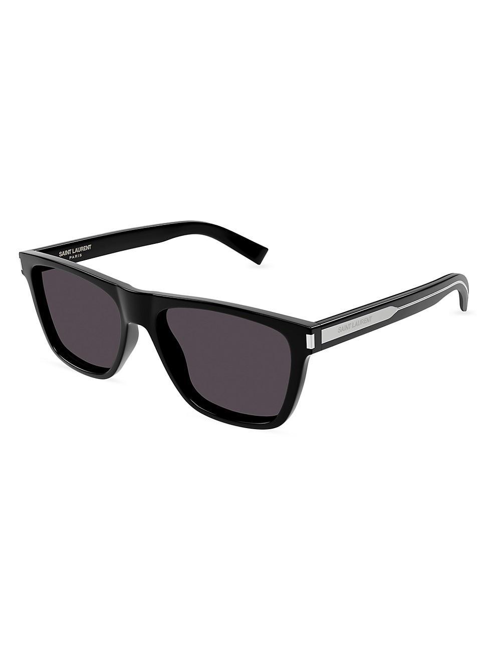 Mens SL 619 Acetate Rectangle Sunglasses Product Image