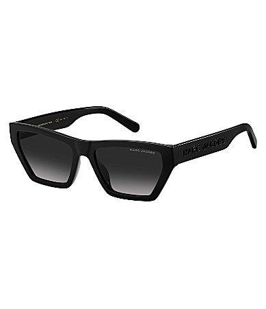 Womens 55MM Rectangle Logo Sunglasses Product Image