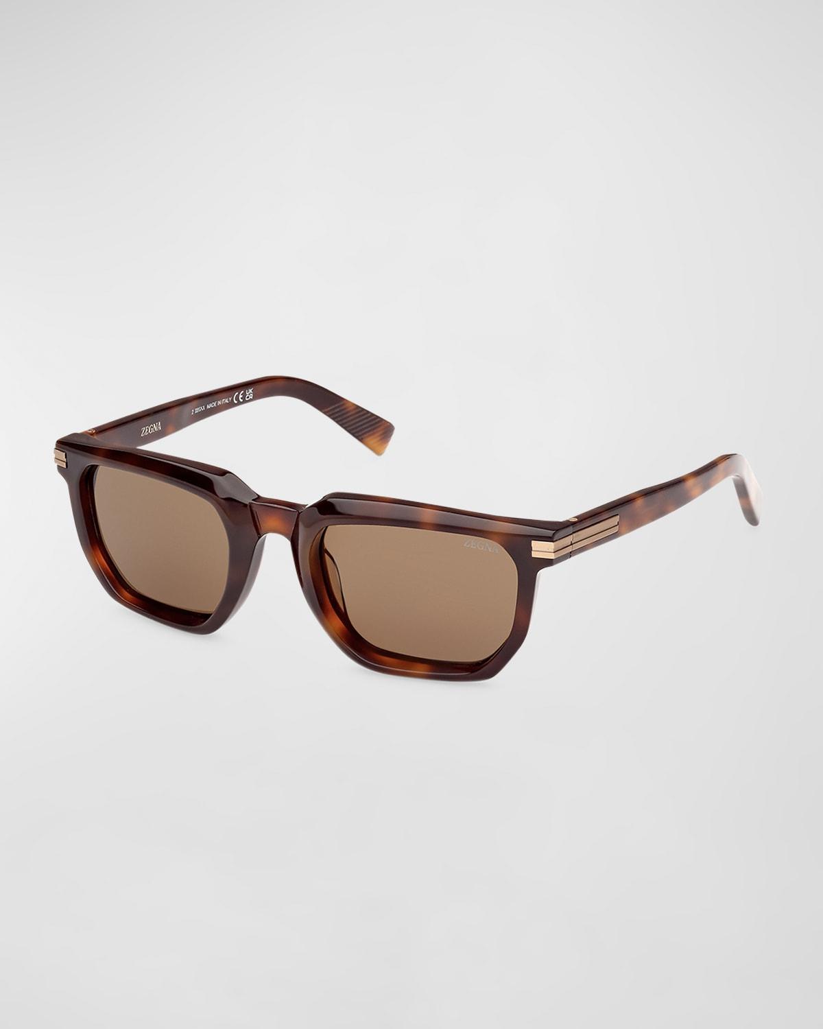 Men's Acetate Rectangle Sunglasses Product Image