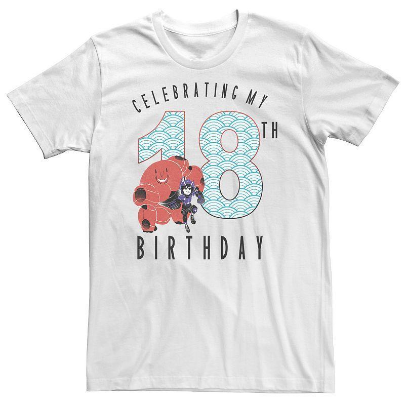 Big & Tall Disney Big Hero 6 Baymax Hiro 18th Birthday Tee, Mens Product Image