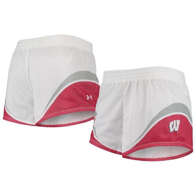 Womens Under Armour /Red Wisconsin Badgers Mesh Shorts Product Image