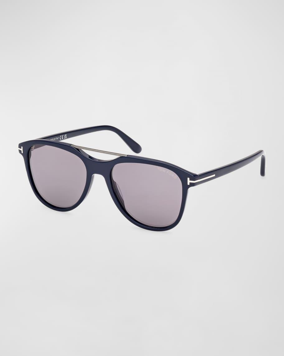 Men's Damian-02 Acetate Oval Sunglasses Product Image