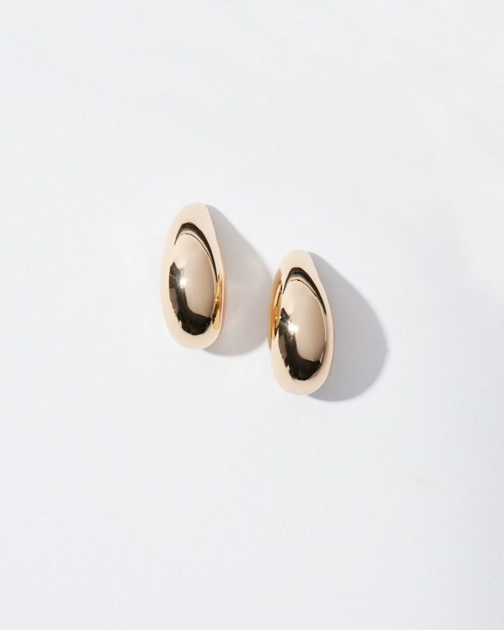 Gold Tone Huggie Hoops Product Image