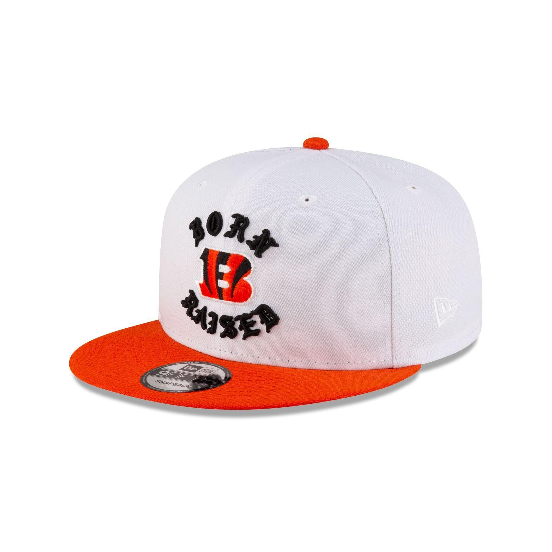 Born x Raised Cincinnati Bengals White 9FIFTY Snapback Male Product Image