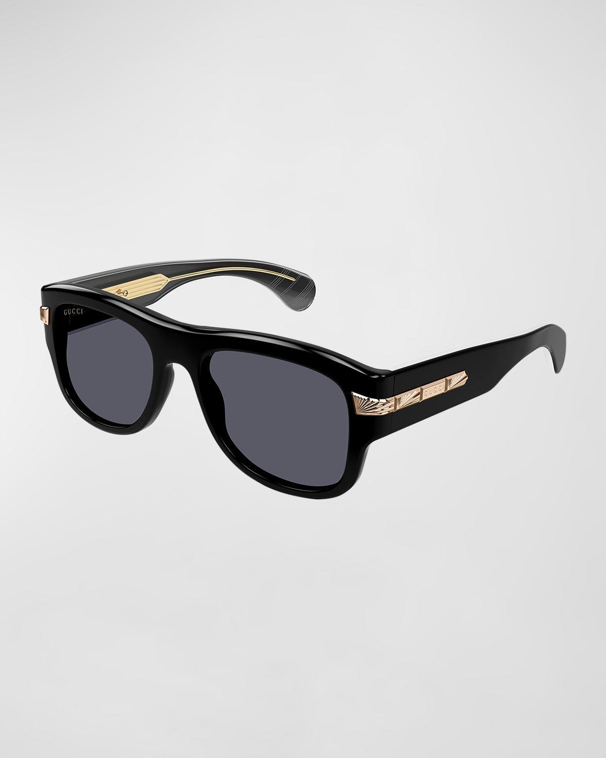 Mens Plastic Rectangle Sunglasses Product Image