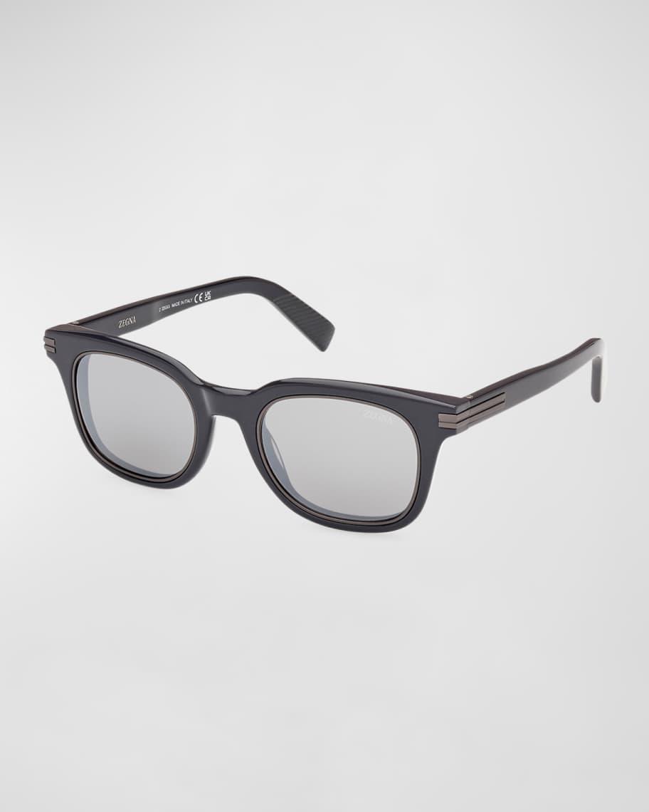 Men's Acetate Rectangle Sunglasses Product Image