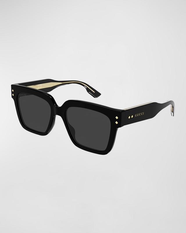 Mens Gucci Logo 54MM Rectangular Sunglasses Product Image