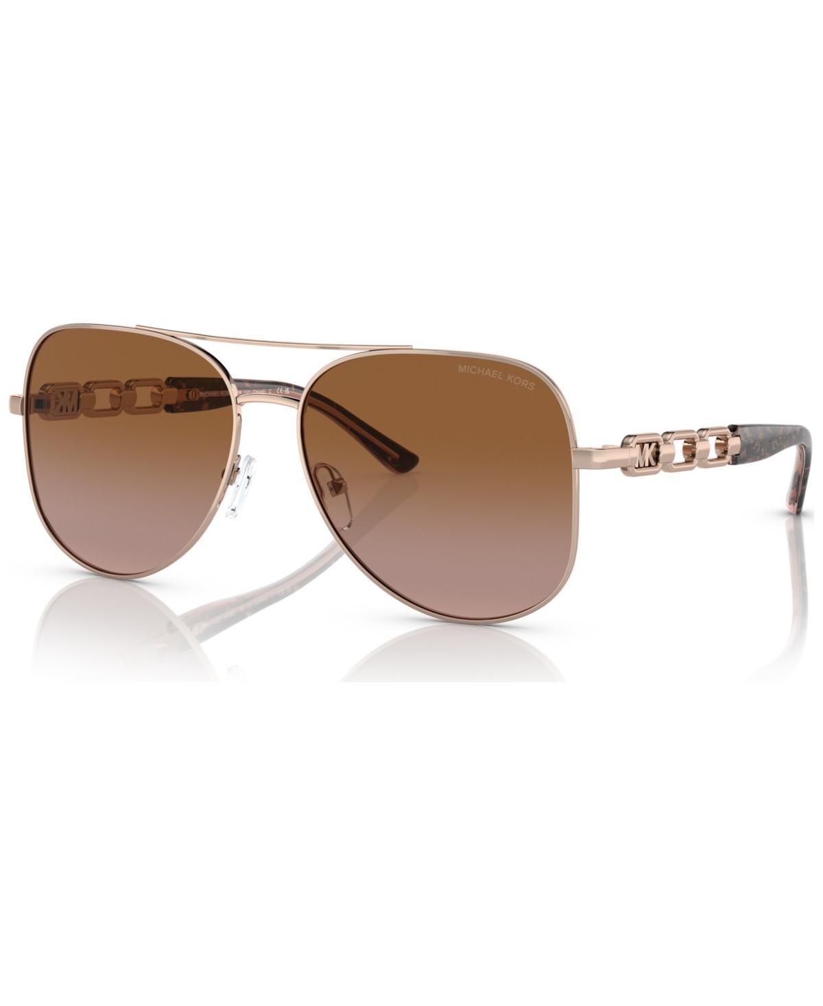 Michael Kors Women's Mk1121 Chianti Sunglasses, Pink, Large Product Image