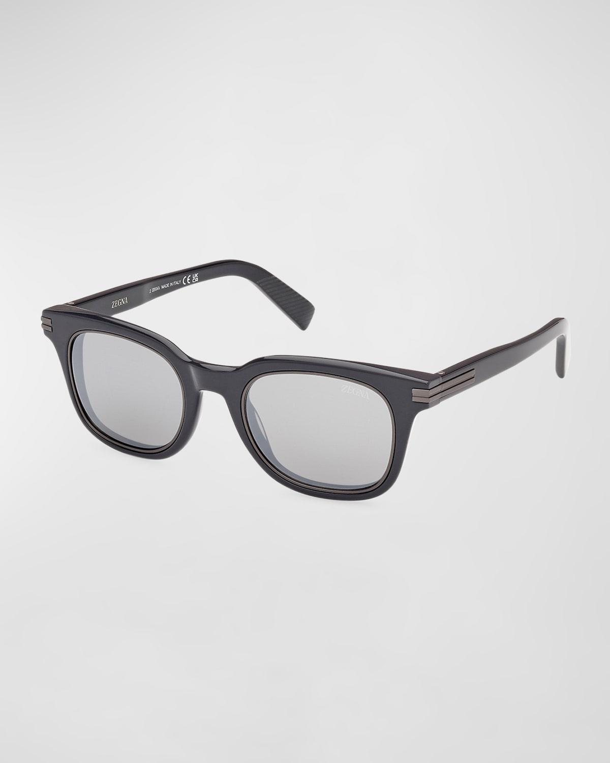 Mens Acetate Rectangle Sunglasses Product Image