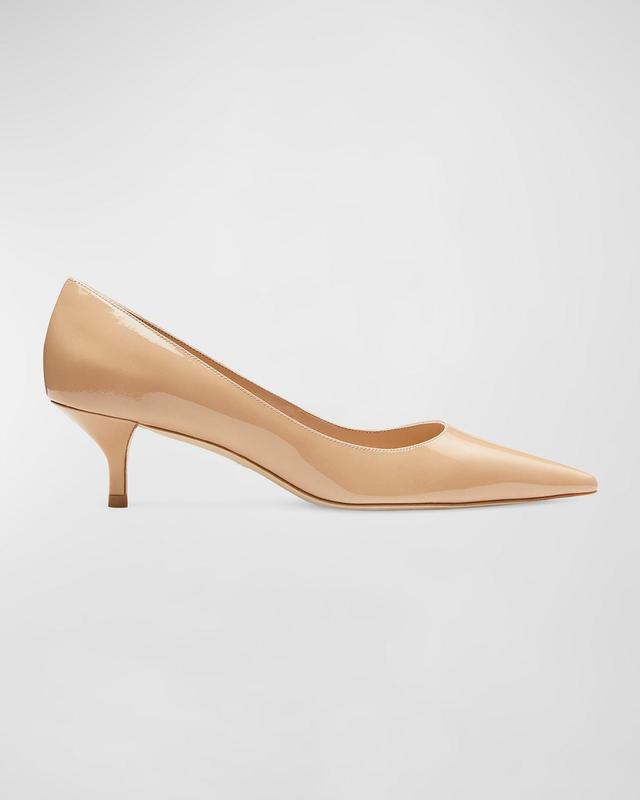 Stuart Weitzman Stuart Pointed Toe Kitten Heel Pumps Product Image