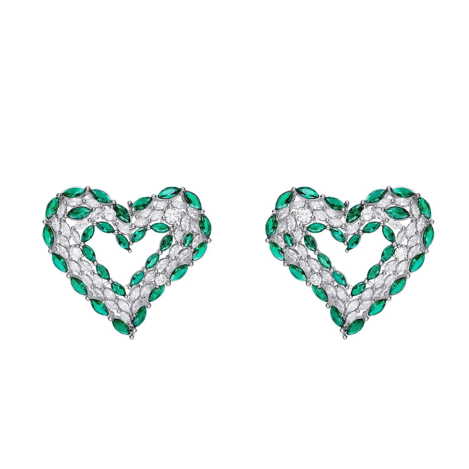 Jade Heart Earrings (Final Sale) Product Image