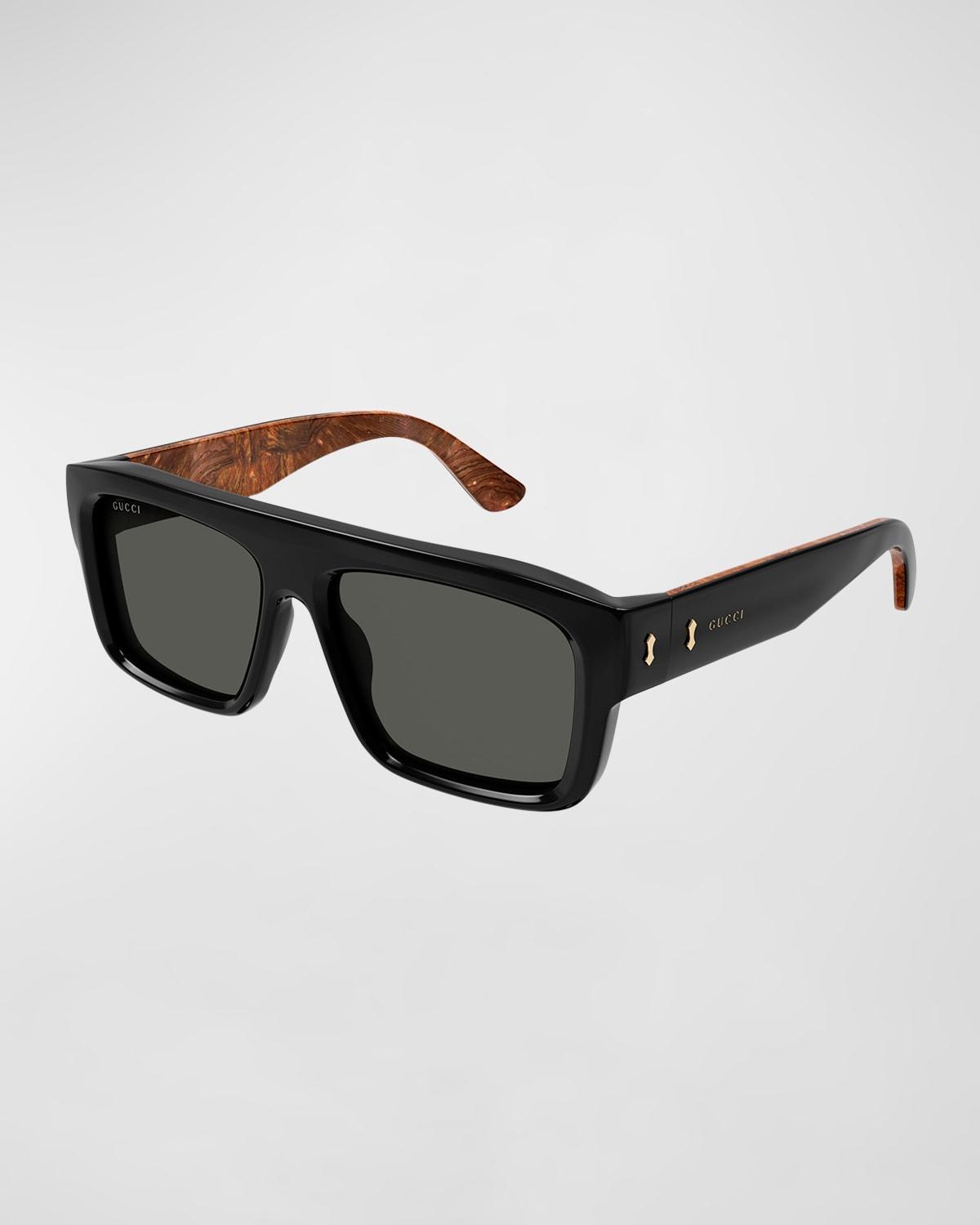 Mens GG1461Sm Acetate Rectangle Sunglasses Product Image