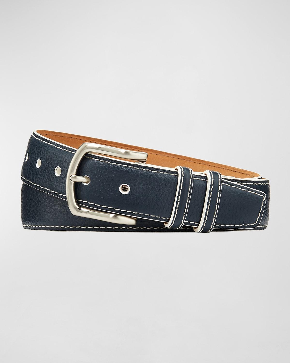 Mens South Beach Pebbled Leather Belt Product Image