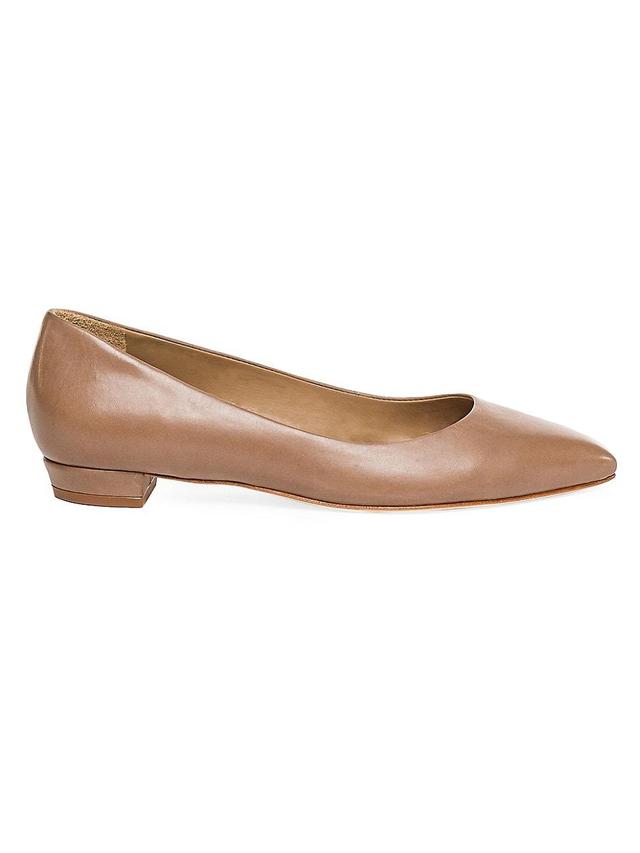 Womens Fritz Leather Pointed Flats Product Image