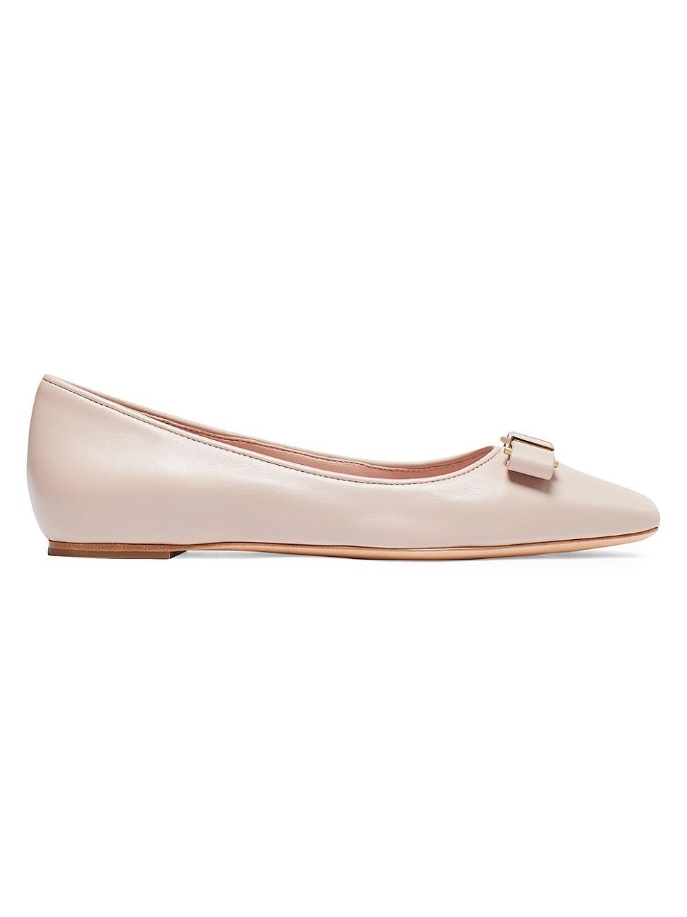 kate spade new york Womens Bowdie Slip On Pointed Toe Ballet Flats Product Image