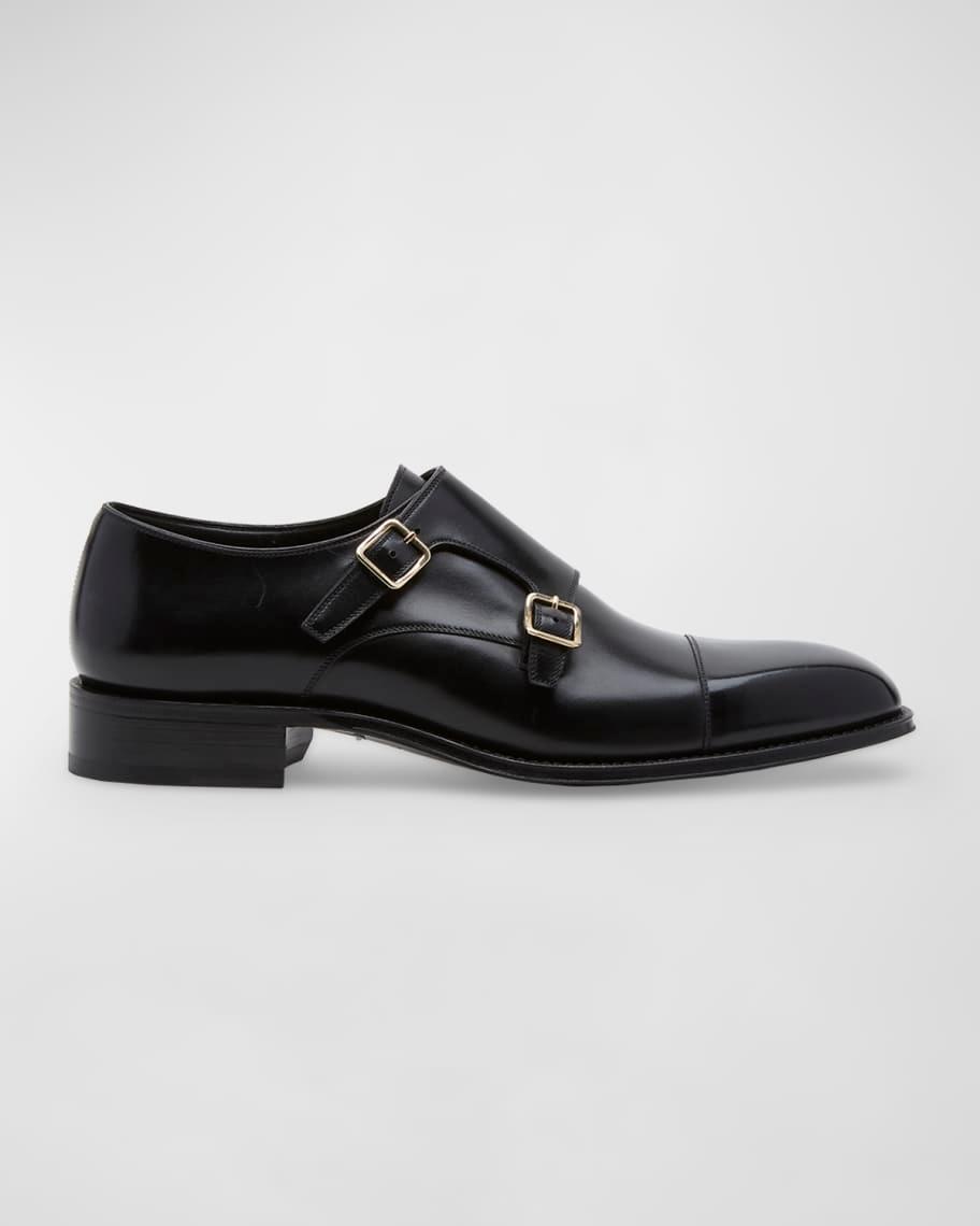 Men's Claydon Leather Double-Monk Strap Loafers Product Image