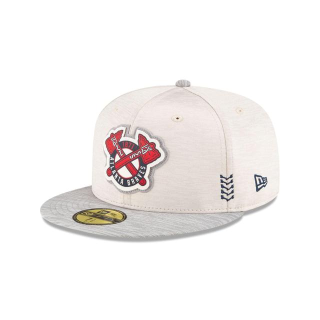 Atlanta Braves 2024 Clubhouse Stone 59FIFTY Fitted Hat Male Product Image