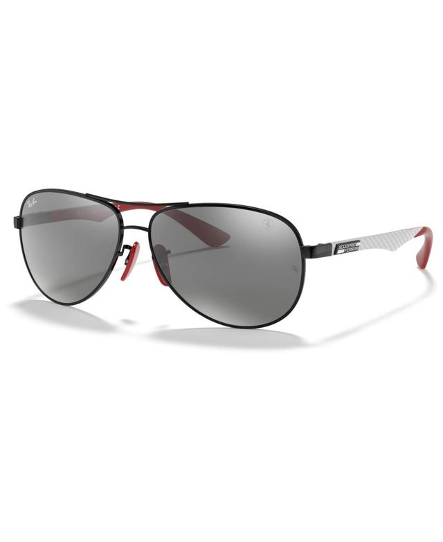 Ray-Ban Mens Sunglasses, RB8313M Scuderia Ferrari Collection 61 - BLACK Product Image