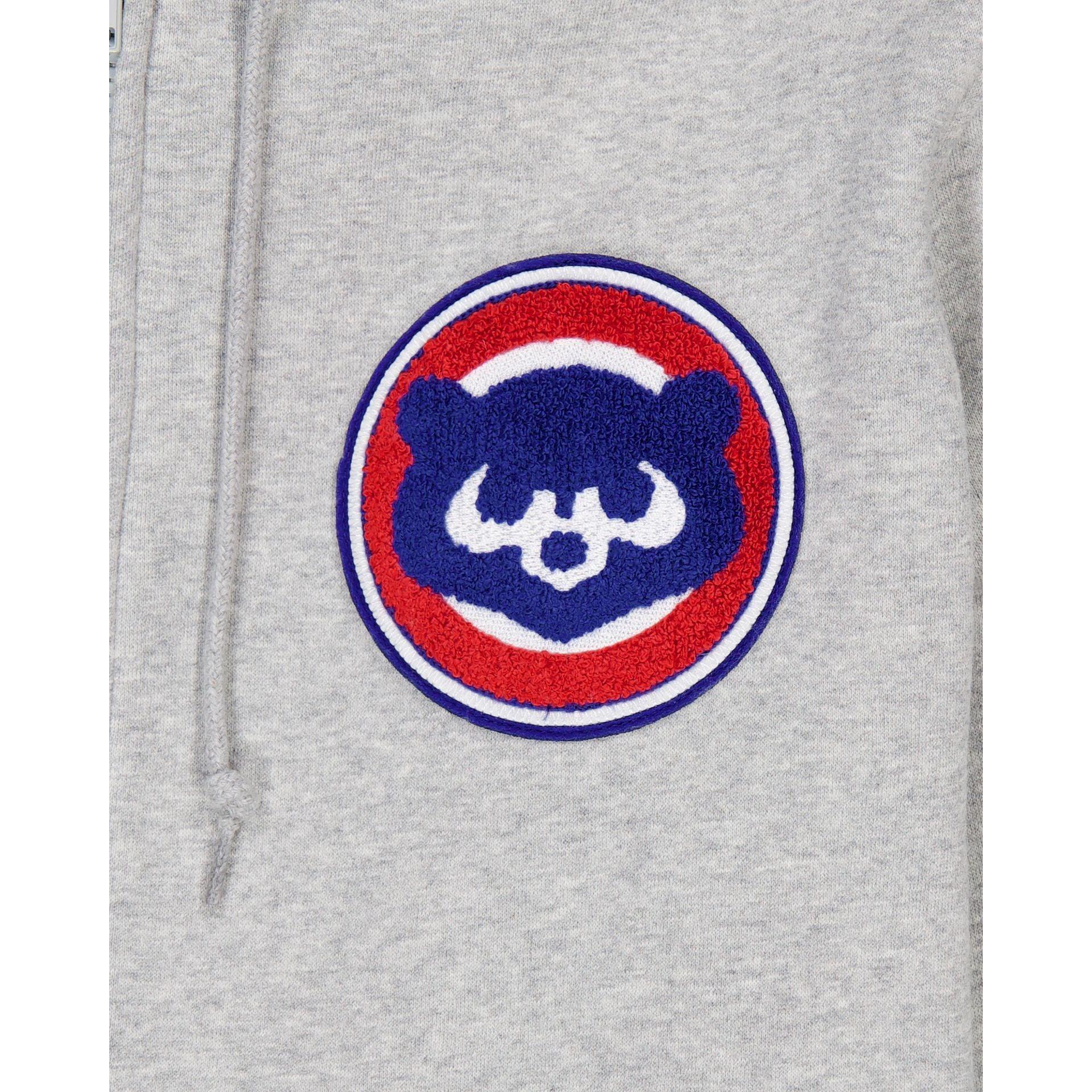 Chicago Cubs Gray Logo Select Full-Zip Hoodie Male Product Image