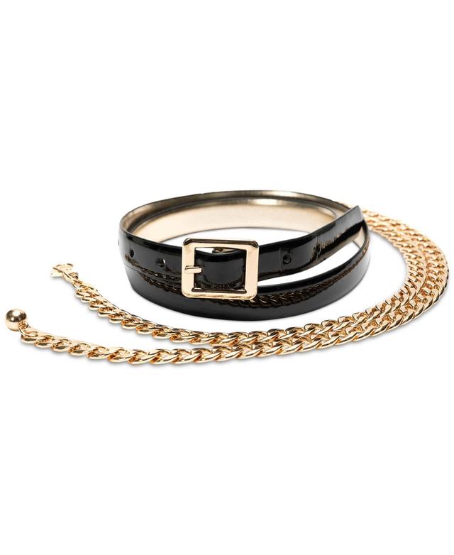 I.n.c. International Concepts Womens Reversible & Chain Belt Set, Created for Macys Product Image